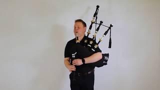 Callum Beaumont playing the new R.G. Hardie Blackwood Infinity Pipe Chanter