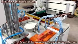 High Speed Ruler Screen Printing Machine，Ruler Printing Machine