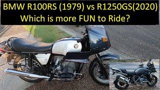 BMW R100RS (1979) vs BMW R1250GS (2020) ?