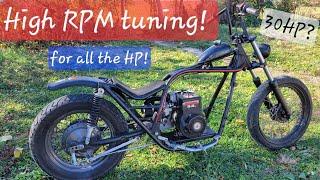 Full Speed Mini Chopper Carb tuning for all the Horsepower!