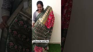 Smooth Patola Silk Saree with foil print #shorts #shortsfeed #shortvideo #shortsyoutube