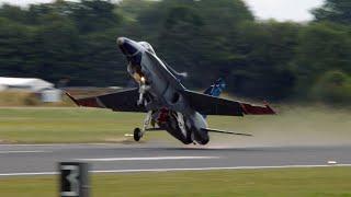 RCAF CF-18 Hornet Demo Team and Spitfire heritage flight - RIAT 2024