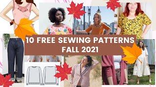 10 FREE SEWING PATTERNS FOR FALL (AUTUMN) - Regular & Plus size inclusive!