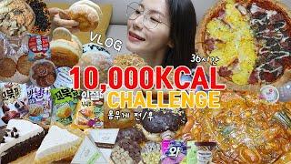 ISTJ women's 10,000 Calorie Challenge! Who loves to plan / Epic Cheat Day / Mukbang Vlog