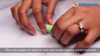 How To Wrap Candy With Foilman Candy Wax Paper 4.5 x 5.5 Inch