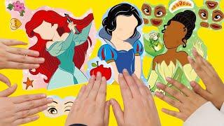 PEGATINAS de CARAS de princesas | Andre vs Sparklies