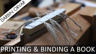 How To Bookbind a Book - Step by Step (using a book press, plough, sewing frame & book vise)