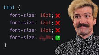 Pretty much every website uses the wrong font size…