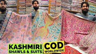 Kashmiri Pashmina Shawls, Phirans, Suits, Kurtis, Kaftans, Magic Carpets, Bags at KG Arts & Crafts.