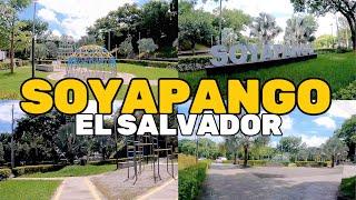 ASÍ ESTÁ EL PARQUE EN EL REDONDEL UNICENTRO SOYAPANGO, SAN SALVADOR, EL SALVADOR