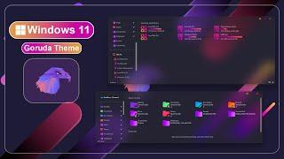 Windows 11 Glass Theme | Goruda Style Theme