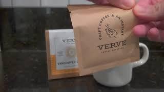 Verve Coffee Roasters instant coffee (Vancouver Decaf) tasting. #shorts #coffee