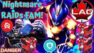 7Future Antman VS Nightmare RAIDs Apocalypse Boss Battle! Critical Armor Power Up! R3 FAM! - MCOC