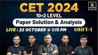 Rajasthan Cet Paper Solution 2024 | CET (10+2) Level Paper Solution & Analysis | Utkarsh Classes