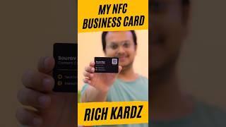 NFC Business Card by Rich Kardz. One Card for Life. #nfc #businesscard #richkardz