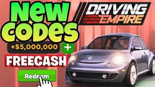 *NEW CODES* ALL WORKING CODES FOR DRIVING EMPIRE IN 2025! ROBLOX DRIVING EMPIRE CODES