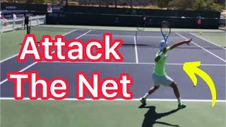 When Should You Attack The Net? (Pro Tennis Singles Strategy)