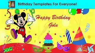 Happy Birthday Templates Preview GreetName