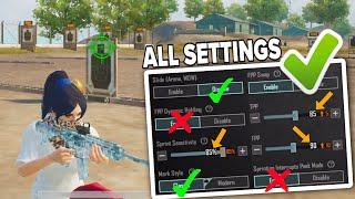 STOP! USING WRONG SETTINGS  | All Basic and Advance Control Settings in BGMI/PUBGm