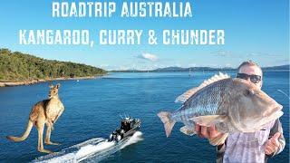Didn’t Expect THIS at Pancake Creek?? – Big Fish, A KANGAROO & curry at Sunset!