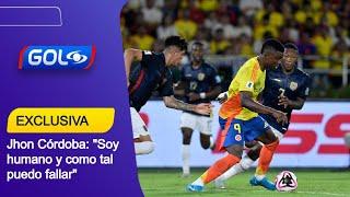 Jhon Córdoba explicó el gol que falló con Selección Colombia