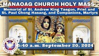 CATHOLIC MASS  OUR LADY OF MANAOAG CHURCH LIVE MASS TODAY Sep 20, 2024  5:41a.m. Holy Rosary