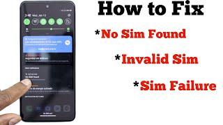 How to Fix No SIM Found, Invalid SIM, Or SIM Card Failure Error on Android