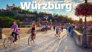 Würzburg, Germany Walking tour 4K 60fps