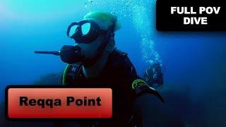 Scuba diving at Reqqa point! (A.k.a. Booming reef) | FULL POV DIVE | Gozo, Malta.