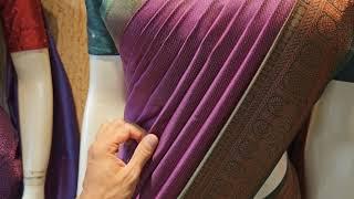 Beginners saree draping tutorial/easy saree draping with perfect pleats /saree draping idea