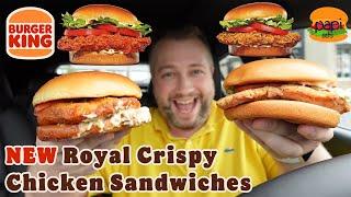 NEW Burger King Royal Crispy Chicken Sandwiches - Classic & Spicy - Review