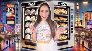 I Tried Pizza & Chicken Wings from Vending Machines in Las VEGAS