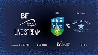 UCD v Garryowen, AIL Rd. 13, 2:30pm 08/02/25 streamed by BF Sports Analysis