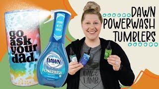 EASY Dawn Powerwash Tumbler - TikTok Craft HACK!