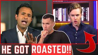 Lib Journalist Tries To CONFRONT Vivek Ramaswamy! (Terrible Idea)