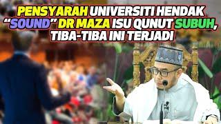 Pensyarah Univerisiti Hendak "Sound" DrMaza Isu Qunut Subuh, Tiba-Tiba Ini Terjadi.