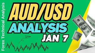 AUD USD Technical Analysis for January 7, 2025