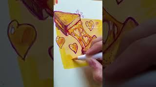 Grilled cheese so good I had to draw it #sketchbook #drawing #artist