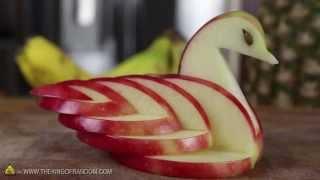 How to Make an Edible Apple Swan