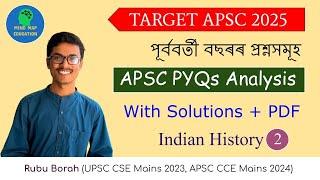 APSC 2025 || Prelims Previous Year Questions || Part 2 || Modern Indian History || Rubu Borah