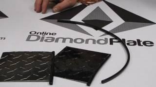 Black Diamond Plate Vinyl Top Molding