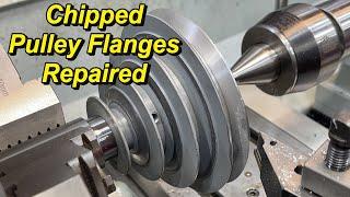 South Bend Drill Press Pulleys Repaired- Weld & Machine