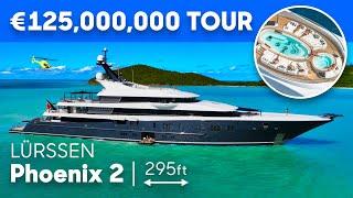 Most Expensive MegaYacht Tour! With Helipad & Cinema! 