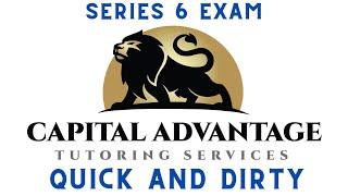 Series 6 Exam Quick and Dirty : Last minute review #series6exam #quickanddirty