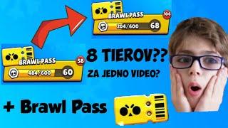 8 Tierov za JEDNO VIDEO?? Kupujem Brawl Pass Season 3!! Brawl Stars CZ/SK #9