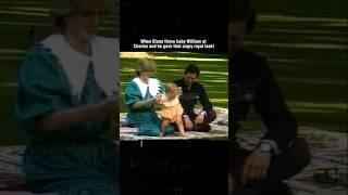 Princess Diana suddenly tossed baby William onto Prince Charles and he was NOT happy #tvroyalty