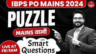 IBPS PO Mains 2024 | Reasoning Mains Level PUZZLE By Saurav Singh