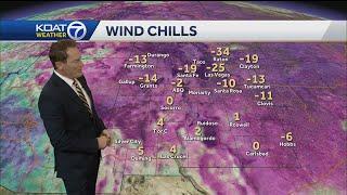 Bitter cold temperatures across New Mexico