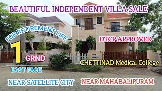  1309 1 GRND INDEPENDENT DUPLEX VILLA FOR SALE CHENNAI ECR  MAHABALIPURAM FOR RETIREMENT MR.ASHI