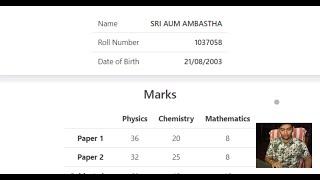 🫣My JEE ADVANCED Result & Reaction  #jeeadvanced #result #reaction